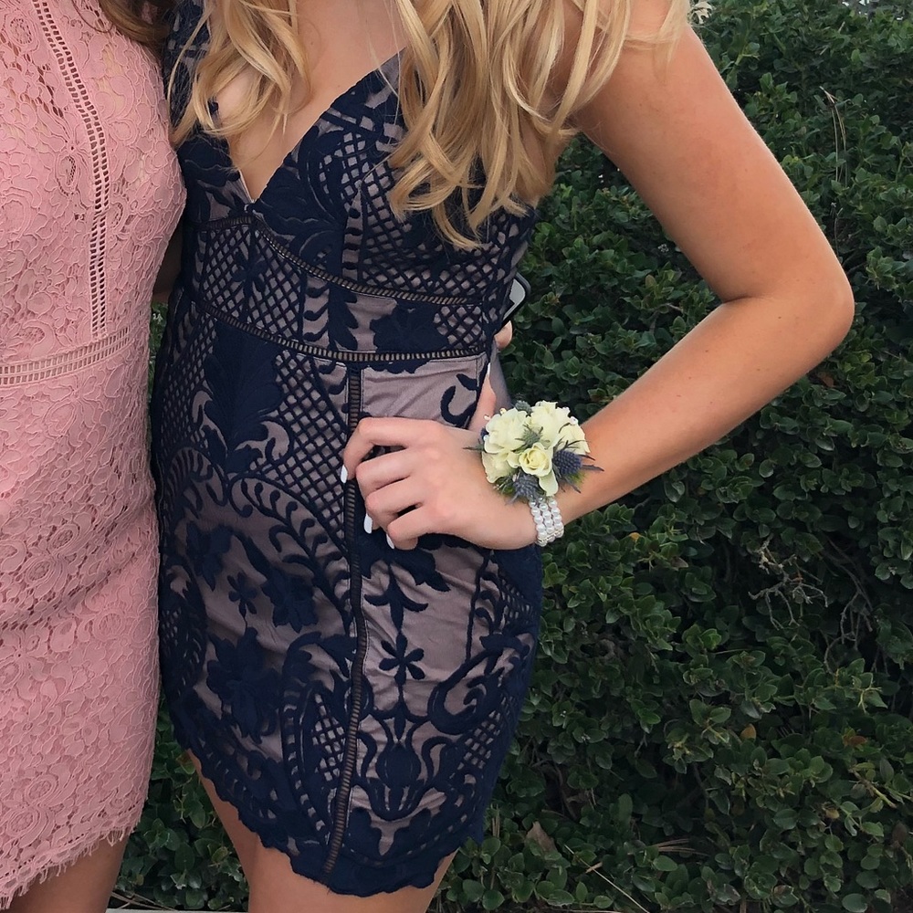 TigerMist Navy Dress